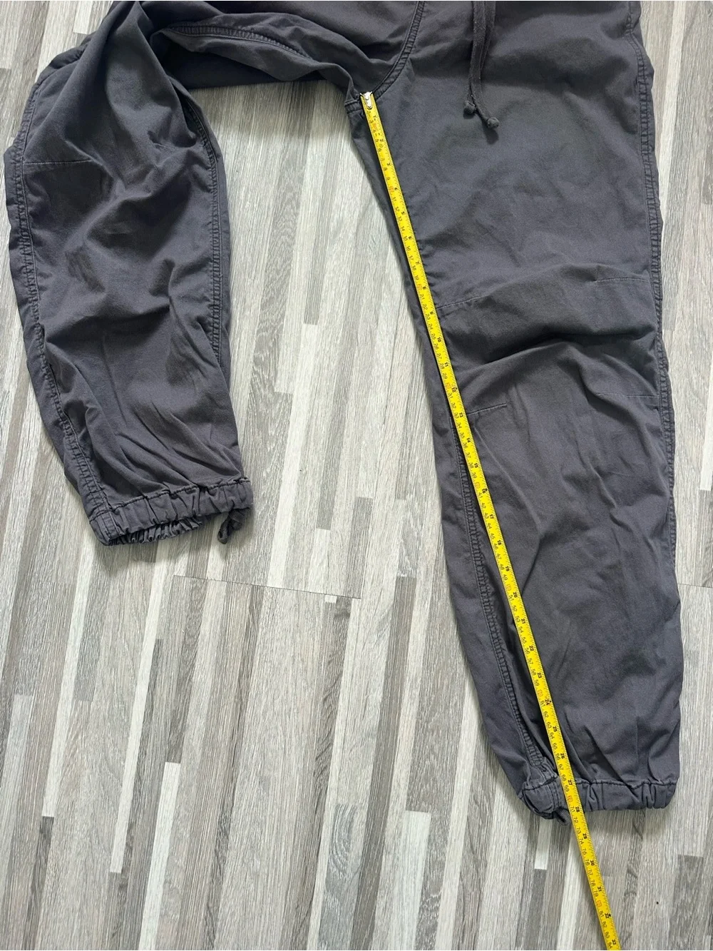 Hollister Grey Joggers Charcoal Parachute Baggy Fit Size S